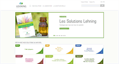 Desktop Screenshot of lehning.com